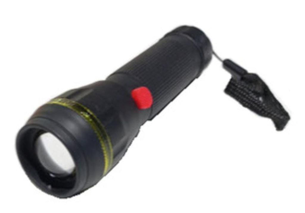 LINTERNA PLASTICA  1 LED - ZOOM - 13 CM