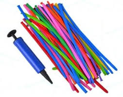 GLOBOS X 50 LARGOS + C/INFLADOR CHICO