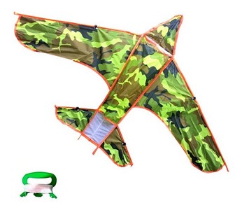 BARRILETE AVION MILITAR CAMUFLADO