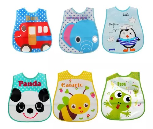 BABERO PLASTICO DECORADO