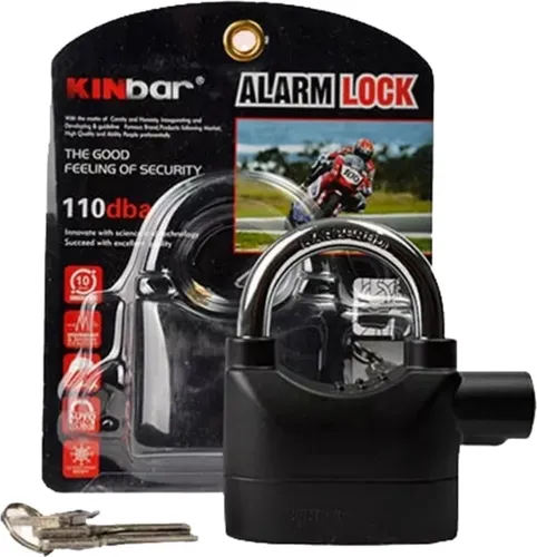 CANDADO CON ALARMA 70 MM. ARO CORTO