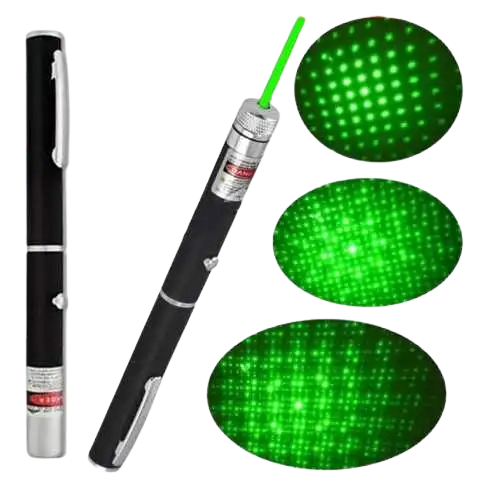PUNTERO LASER MULTIPUNTOS A PILAS - VERDE