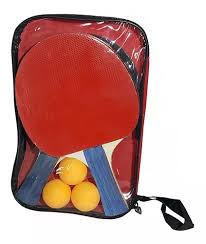 PALETA DE PING PONG C/3 PELOTAS - ESTUCHE