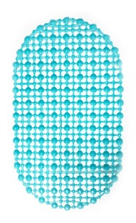 ALFOMBRA BAÑO PVC OVAL - COLOR 30 X 50 CM.