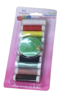 SET DE COSTURA 11 PZAS ( 10 HILOS + 1 DISCO AGUJAS)
