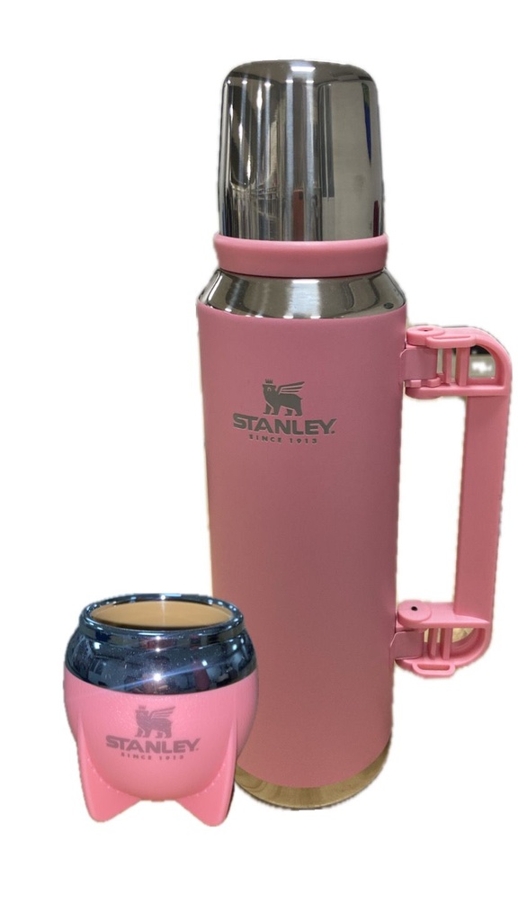 TERMO ACERO 1 LT. + MATE ACERO 150 CC.