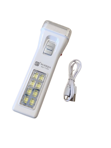 LINTERNA RECARGABLE USB CON BALIZA- 15 CM.