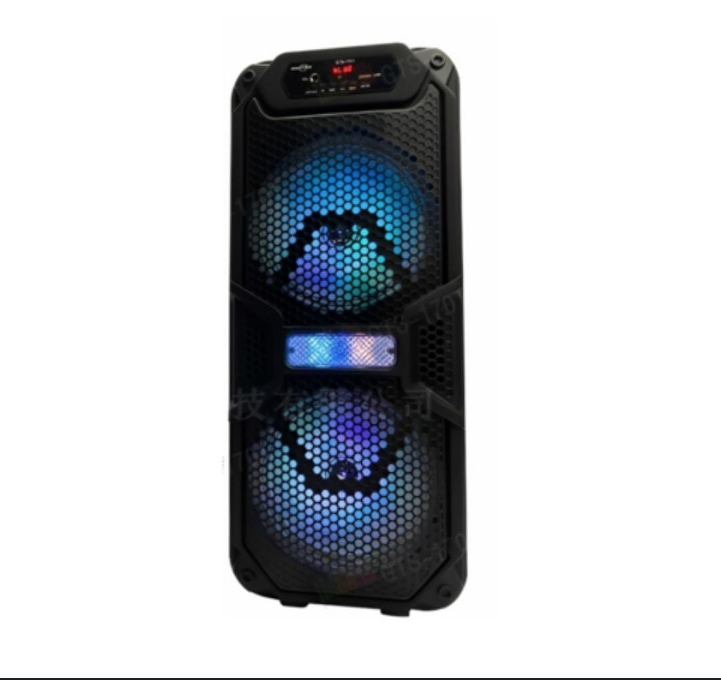 PARLANTE 8" X 2 - CON MICROFONO