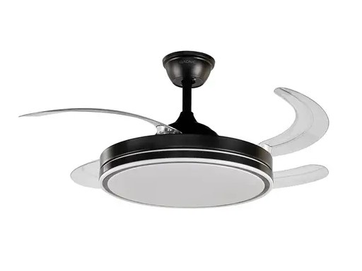 VENTILADOR DE TECHO RETRACTIL C/LUMINARIA