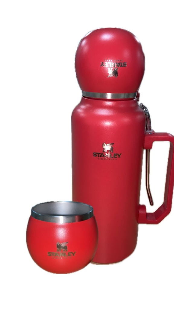 TERMO ACERO 1LT.  CON TAPA MATE ACERO