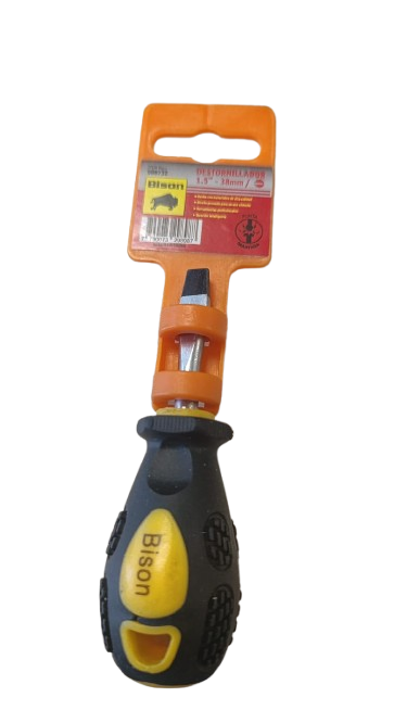 DESTORNILLADOR PLANO 1.5 PULG. - 38 MM.