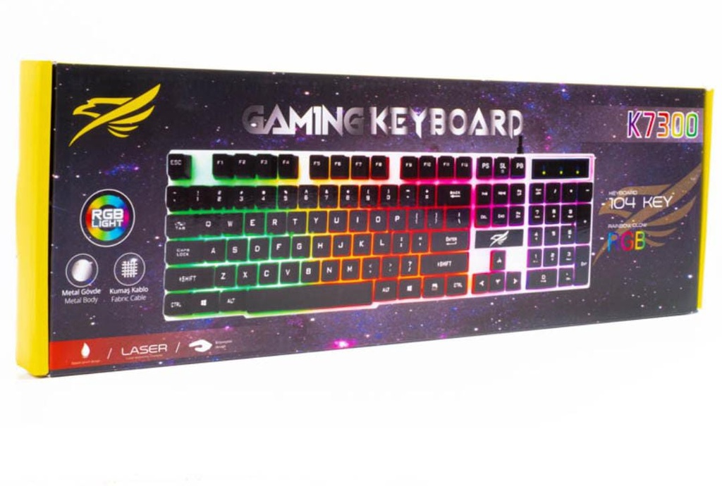 TECLADO GAMER C/LUZ RGB